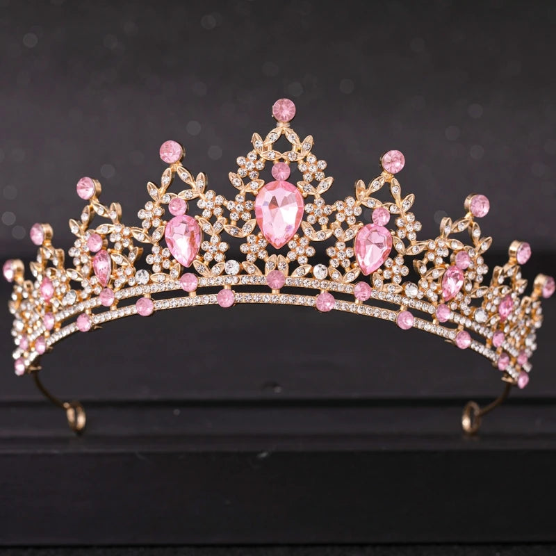 Silbernes Brautdiadem mit Kristallen – Hochzeitskrone & Haarschmuck
