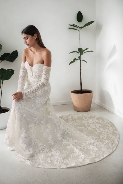 Celestial Grace Lace Wedding Gown