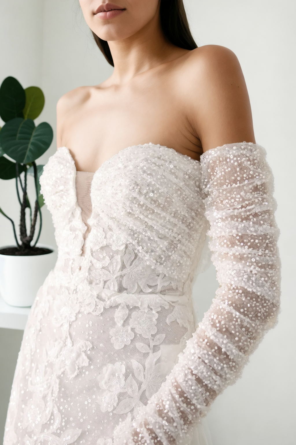 Celestial Grace Lace Wedding Gown