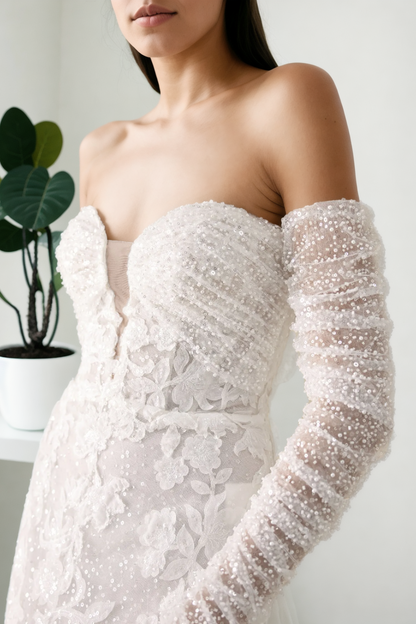 Celestial Grace Lace Wedding Gown