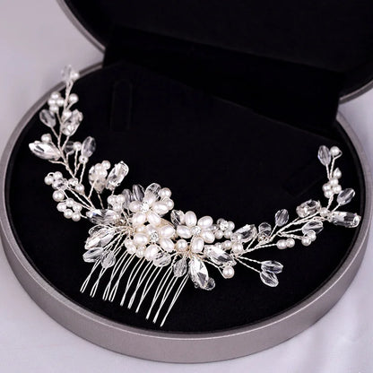 Handmade Pearl Hair Comb - Bridal & Wedding Hair Accessory