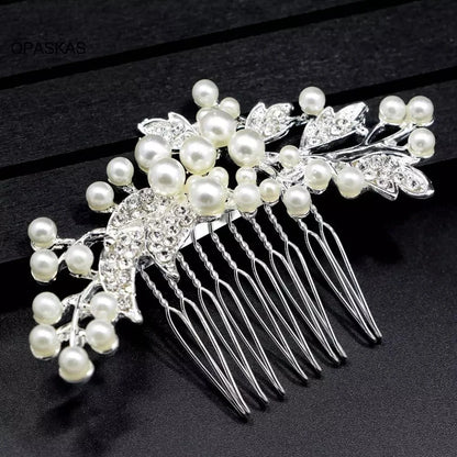 Handmade Pearl Hair Comb - Bridal & Wedding Hair Accessory