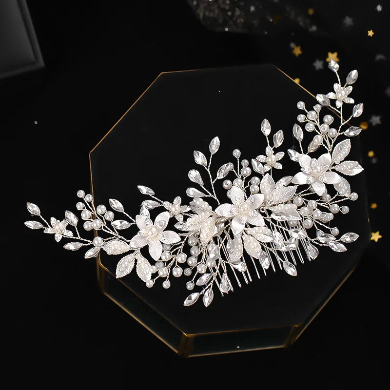 Handmade Pearl Hair Comb - Bridal & Wedding Hair Accessory