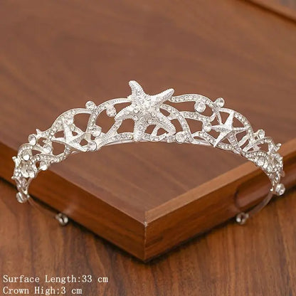 Bridal Tiara Silver Crown – Wedding Hair Accessories for Women