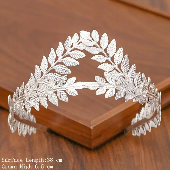 Bridal Tiara Silver Crown – Wedding Hair Accessories for Women