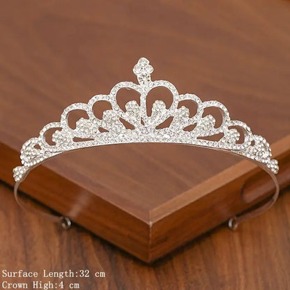 Bridal Tiara Silver Crown – Wedding Hair Accessories for Women