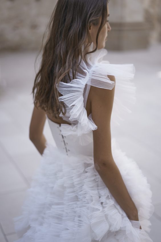 Simple Sheath wedding dress, Unique and sexy wedding dress