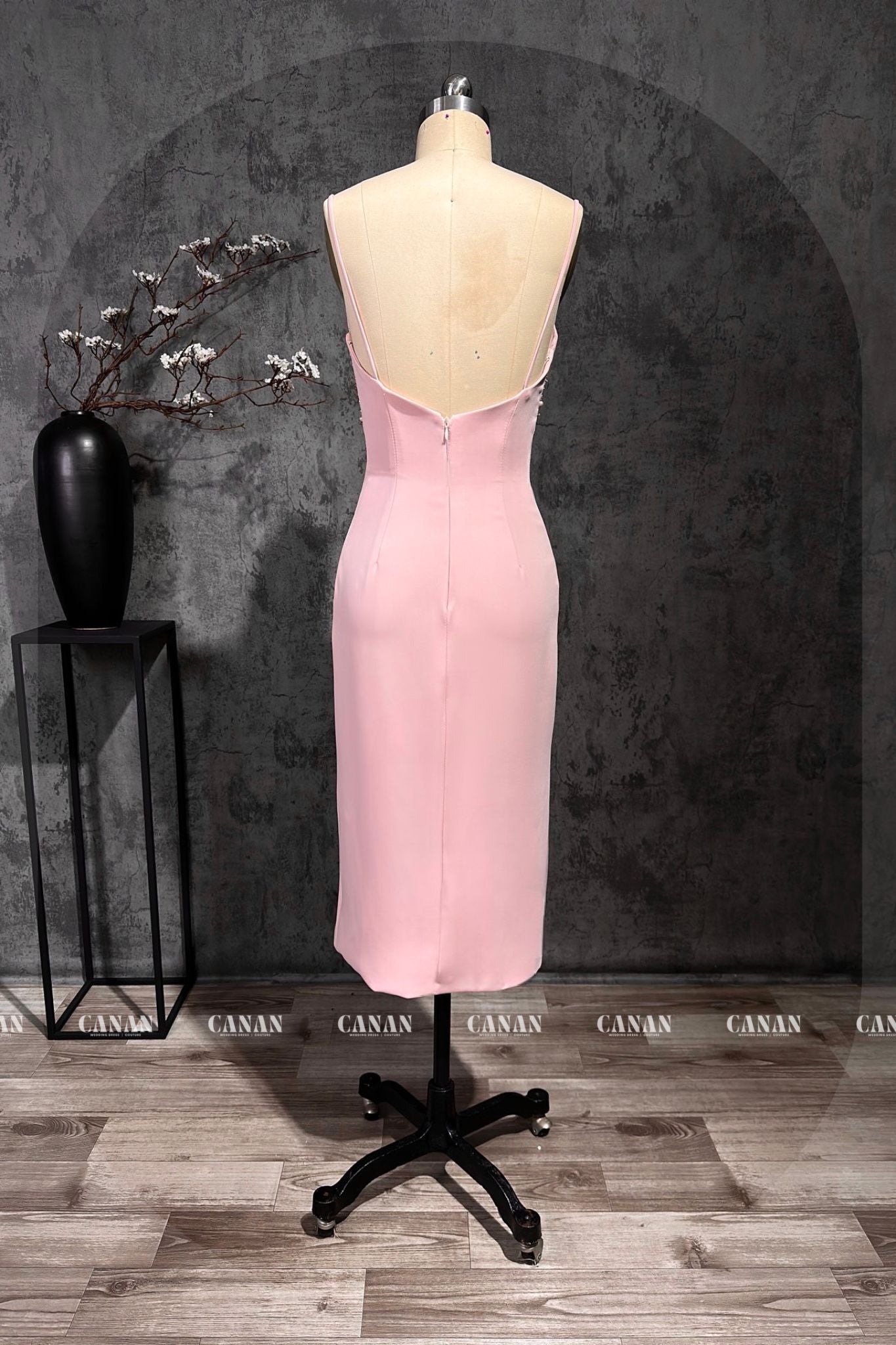 Sexy and Sparkly Pink Mini Dress | Luxurious Satin | Flattering Waist Cut