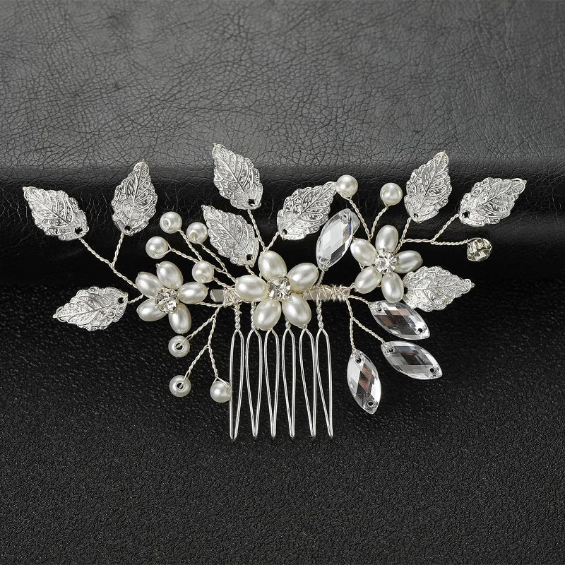 Handmade Pearl Hair Comb - Bridal & Wedding Hair Accessory