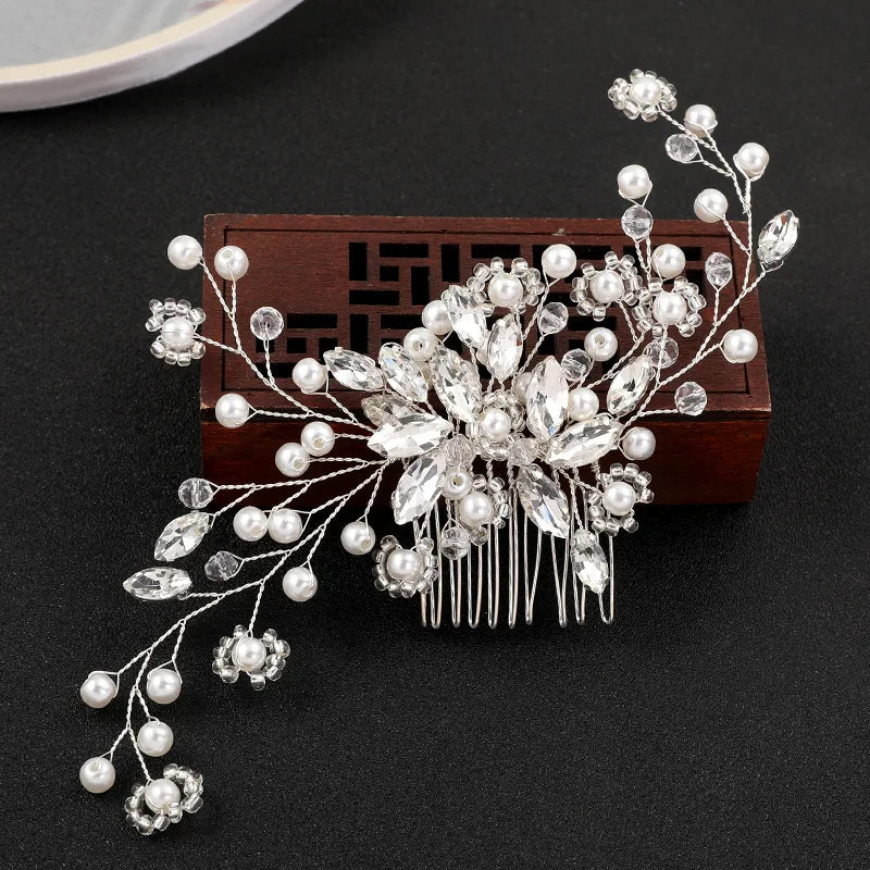 Handmade Pearl Hair Comb - Bridal & Wedding Hair Accessory