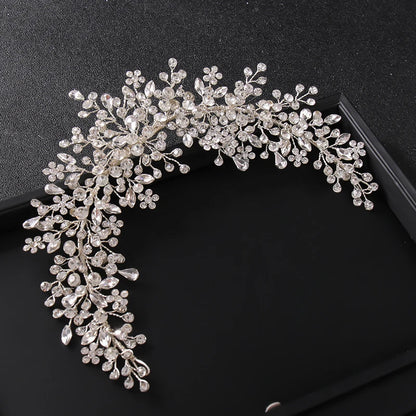 Crystal Rhinestone Bridal Tiara – Wedding Headband & Hair Accessories