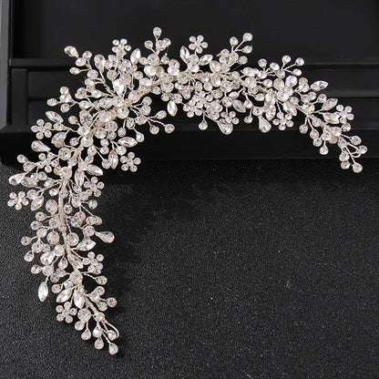 Crystal Rhinestone Bridal Tiara – Wedding Headband & Hair Accessories