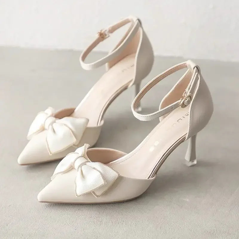 Medium Heel Mary Jane Butterfly Stilettos – Elegant Bridal & Party Shoes