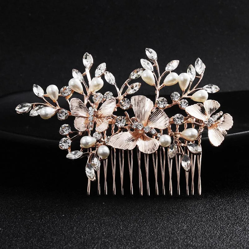 Handmade Pearl Hair Comb - Bridal & Wedding Hair Accessory