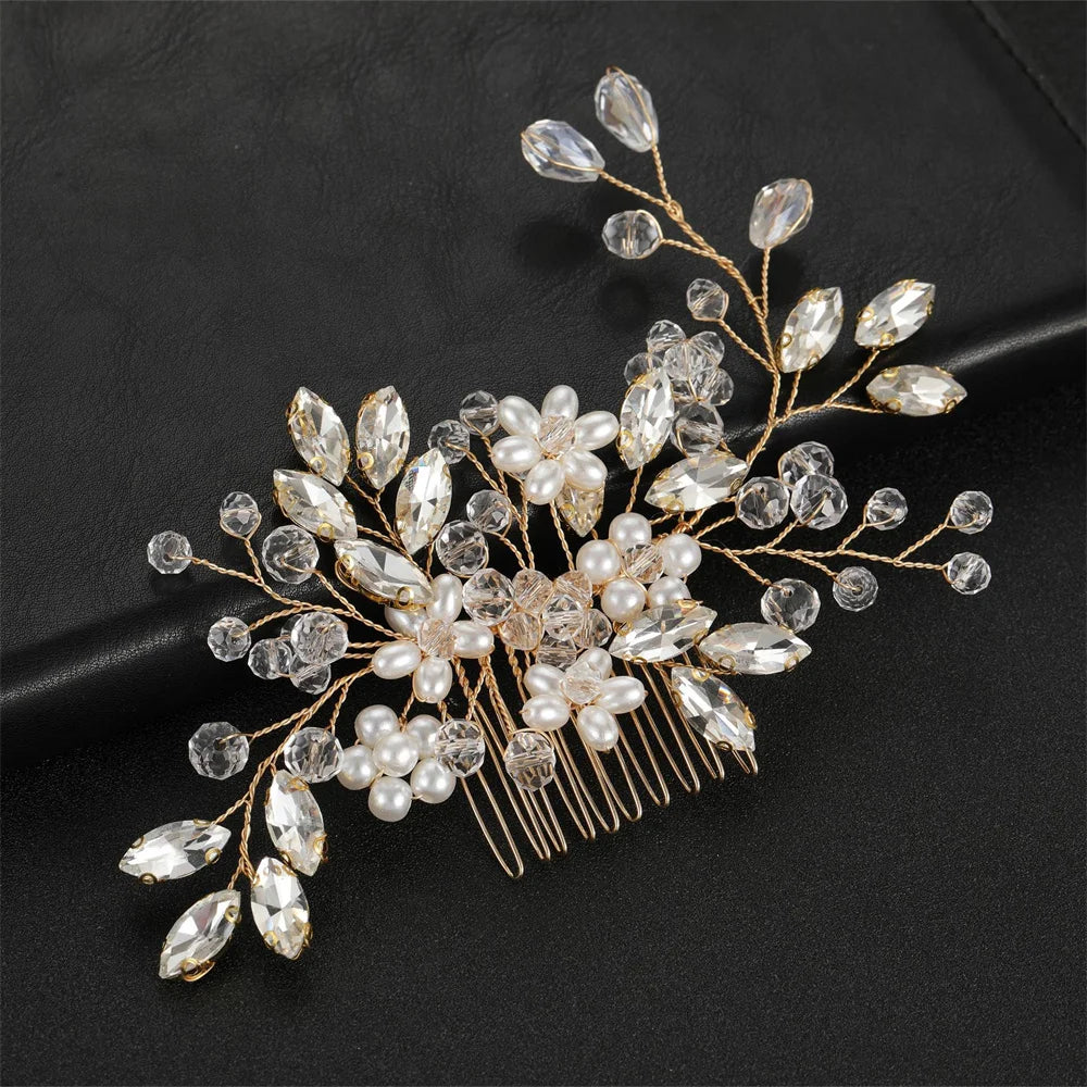 Handmade Pearl Hair Comb - Bridal & Wedding Hair Accessory