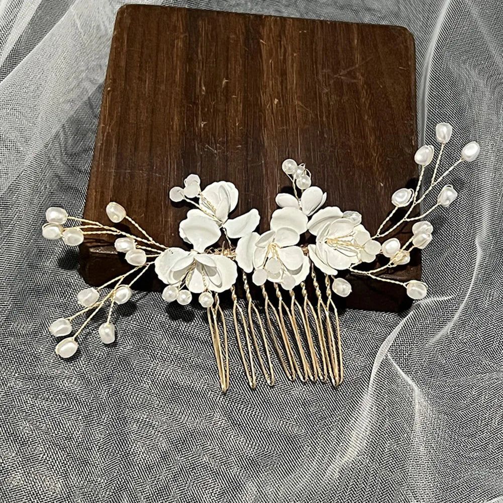 Handmade Pearl Hair Comb - Bridal & Wedding Hair Accessory