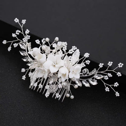 Handmade Pearl Hair Comb - Bridal & Wedding Hair Accessory