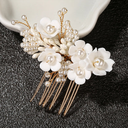 Handmade Pearl Hair Comb - Bridal & Wedding Hair Accessory