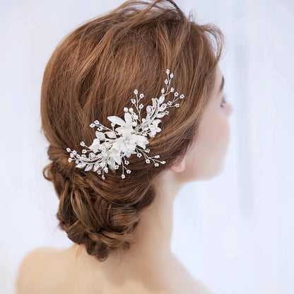 Handmade Pearl Hair Comb - Bridal & Wedding Hair Accessory