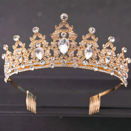 Silver Crystal Bridal Tiara – Wedding Crown & Hair Accessories