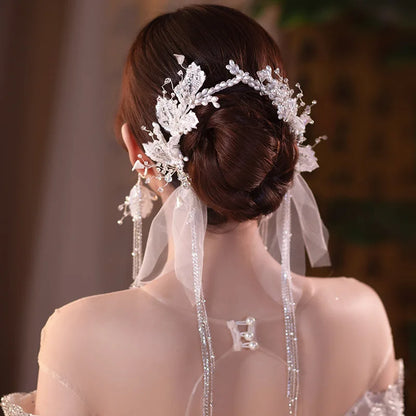 Crystal Floral Bridal Hair Accessories Set