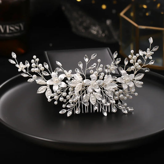 Handmade Pearl Hair Comb - Bridal & Wedding Hair Accessory