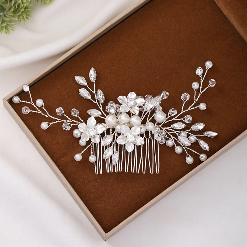 Handmade Pearl Hair Comb - Bridal & Wedding Hair Accessory