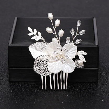 Handmade Pearl Hair Comb - Bridal & Wedding Hair Accessory