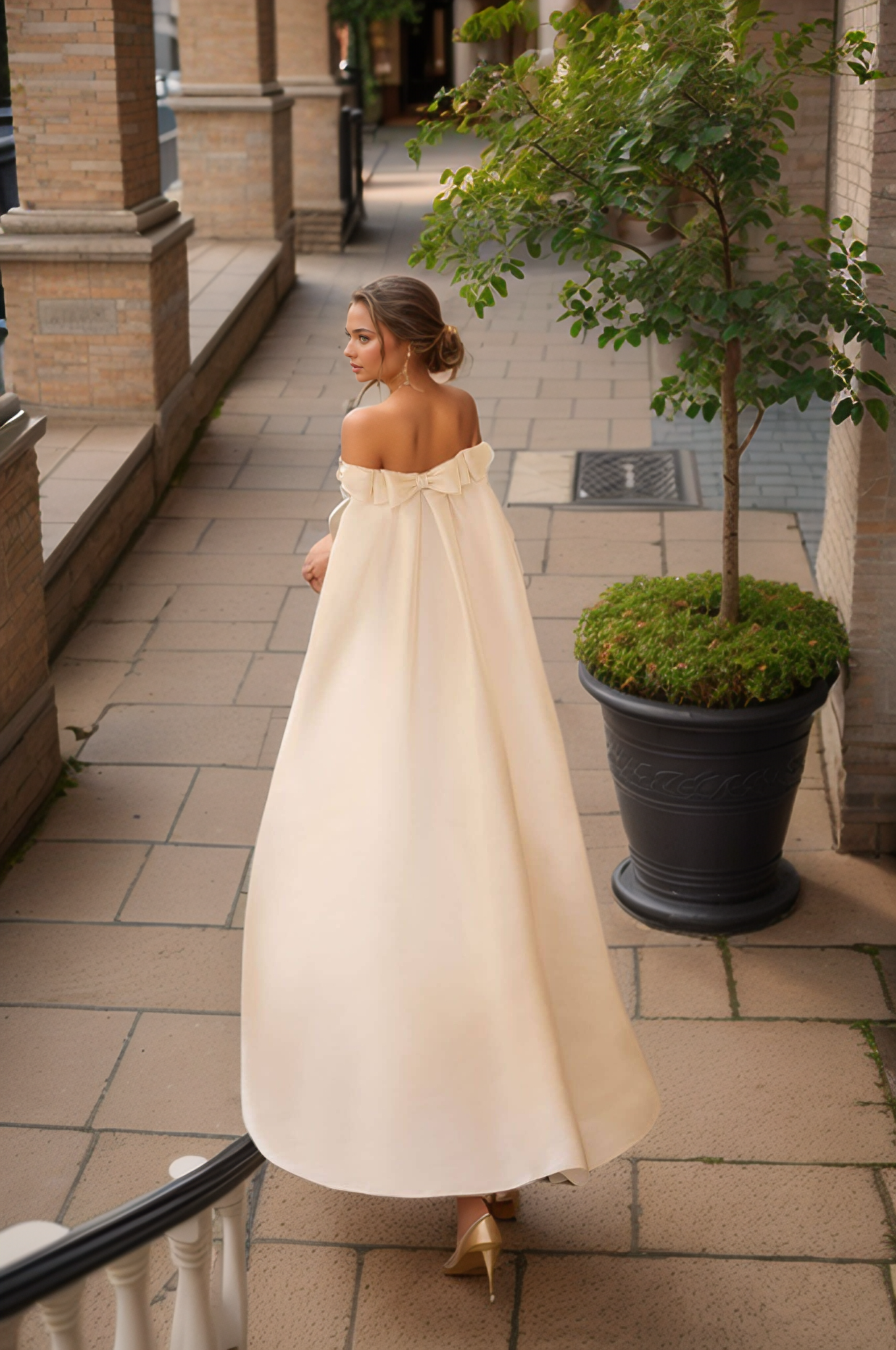 Elegant Off-Shoulder Lace Mermaid Wedding Dress with Detachable Train