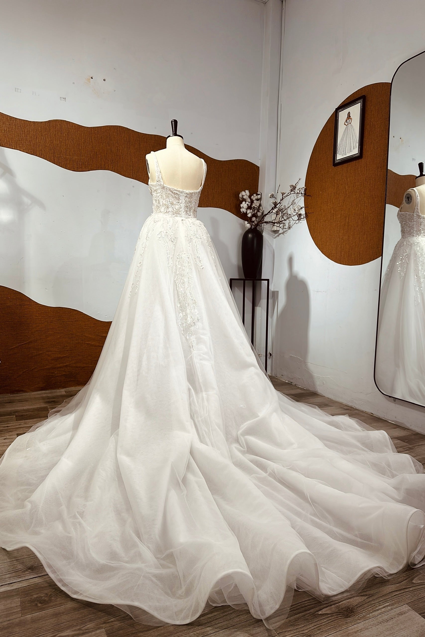 Bride : KRISTIE WEST - Custom Wedding Dress ( Made by Joan Bridal)