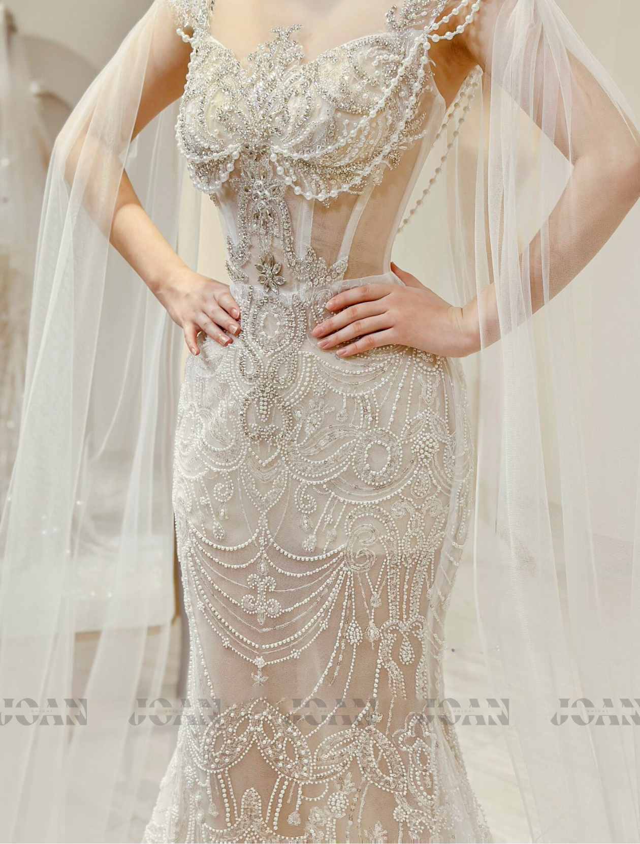 Custom Wedding Dress for Bride: Wivine E Ouapou