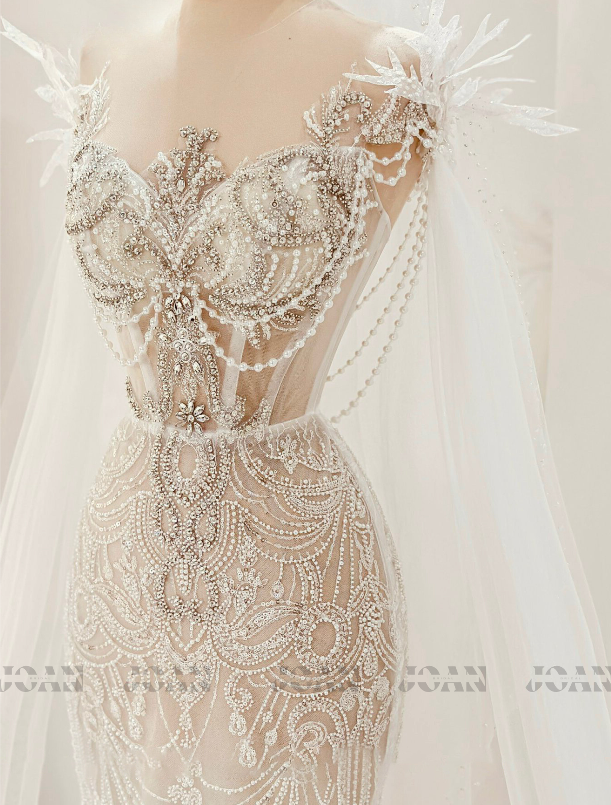 Custom Wedding Dress for Bride: Wivine E Ouapou