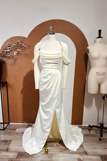 Ednna - Satin Mermaid Wedding Dress