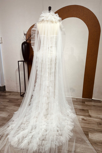 Mermaid sleeve wedding dress ,Sexy mermaid wedding dress with Backless dress