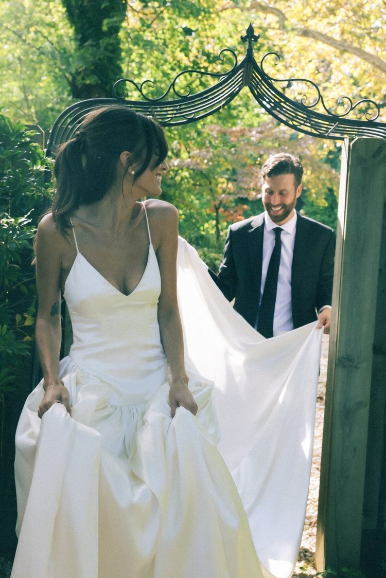 Unique Mermaid Wedding Dress: Satin Wedding Gown Customized to the Bride's Request