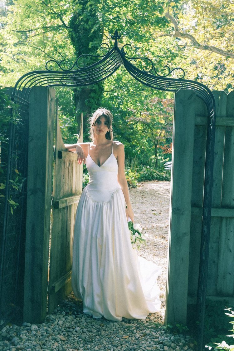 Unique Mermaid Wedding Dress: Satin Wedding Gown Customized to the Bride's Request