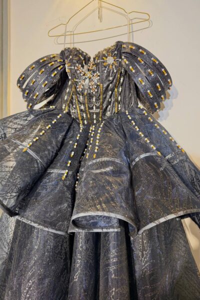 Black and Gold Quinceañera Ball Gown – BG0003