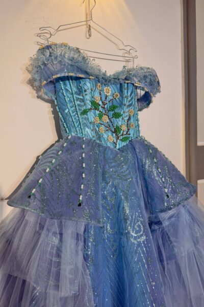 Dusty Blue Quinceañera Ball Gown – BG0015
