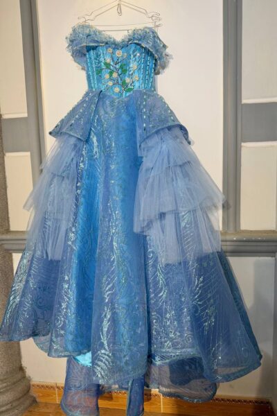 Dusty Blue Quinceañera Ball Gown – BG0015