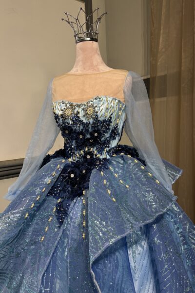 Light Blue Quinceañera Ball Gown – BG0028