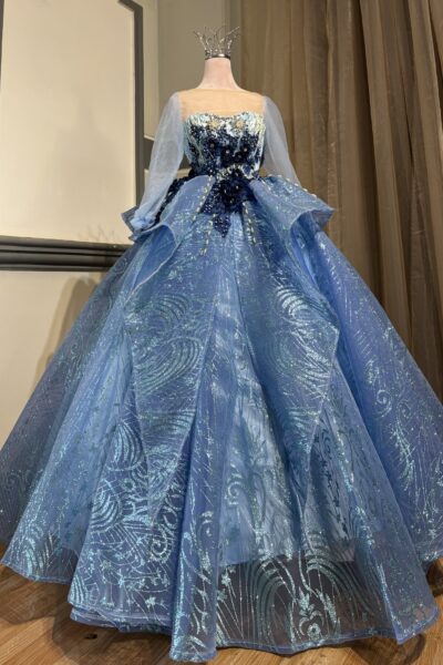 Light Blue Quinceañera Ball Gown – BG0028