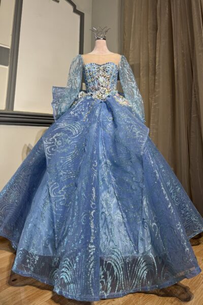Sky Blue Quinceañera Ball Gown – BG0029