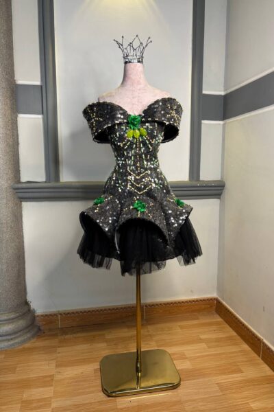 Black Homecoming Cocktail Dress – CT0001