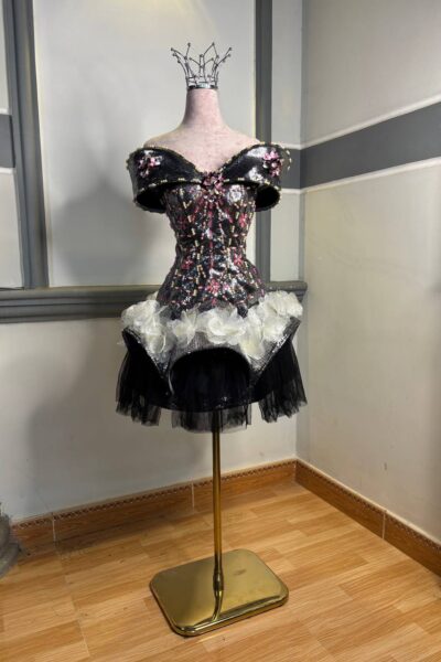 Black/Pink Homecoming Cocktail Dress – CT0002