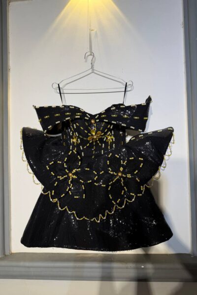 Black/Gold Homecoming Cocktail Dress – CT0010