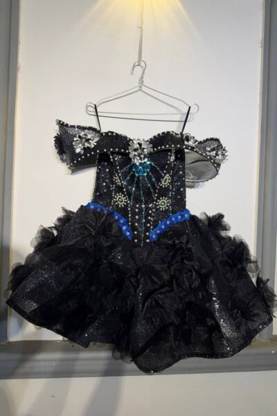 Black/Blue Homecoming Cocktail Dress – CT0026