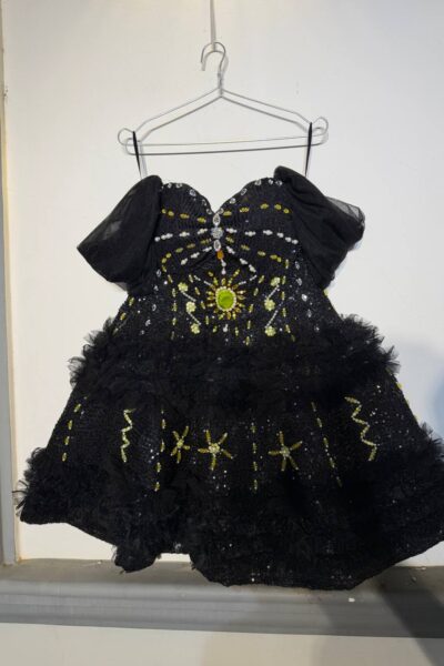 Black/Gold Homecoming Cocktail Dress – CT0029
