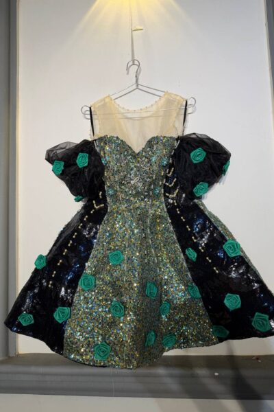 Green/Black Homecoming Cocktail Dress – CT0034