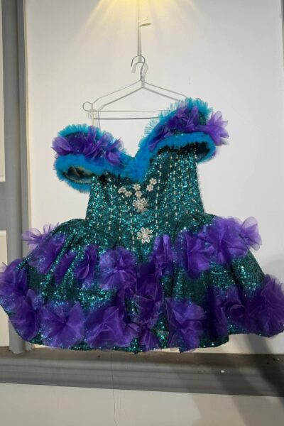 Teal/Purple Homecoming Cocktail Dress – CT0036