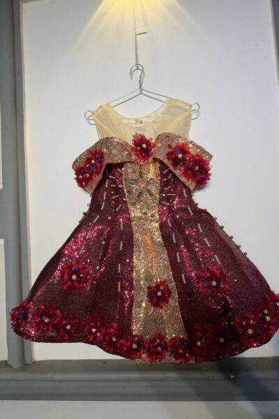 Burgundy Homecoming Cocktail Dress – CT0038